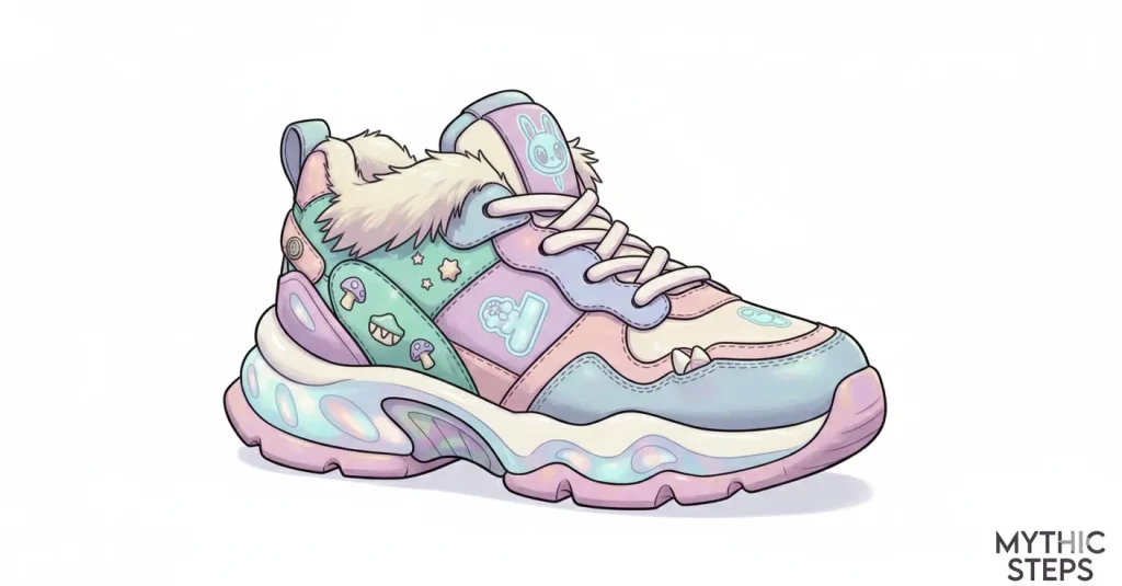 کاربرد شخصیت لبوبو در طراحی کفش‌های فانتزی و خاص